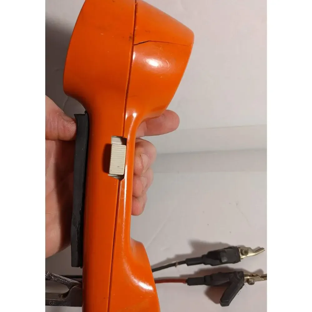 Vintage Telephone Lineman's Rotary Line Tester Handset SEE DESCRIPTION